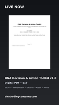 DNA Decision & Action Toolkit v1.0 live now, digital PDF, $19