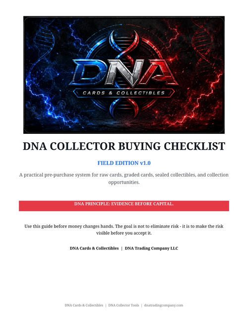 DNA Collector Buying Checklist Field Edition cover