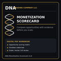 DNA Monetization Scorecard v1.0 digital workbook cover