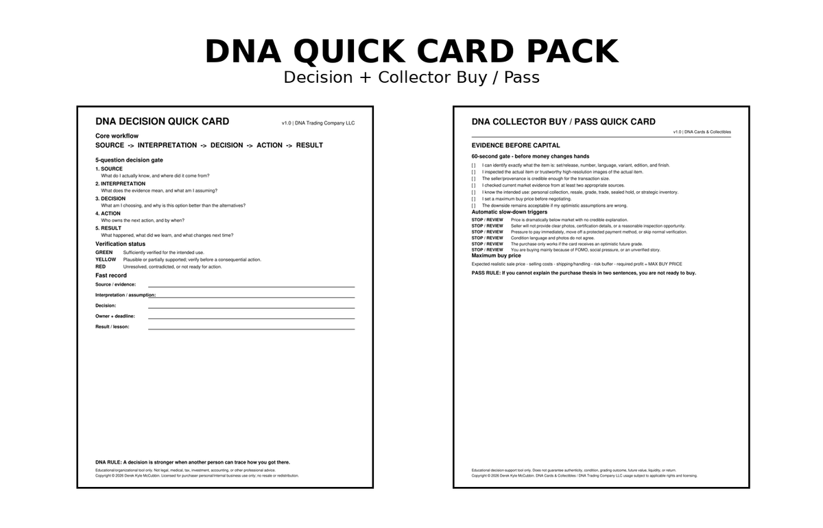 DNA Quick Card Pack
