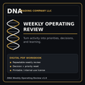 DNA Weekly Operating Review v1.0 digital workbook cover